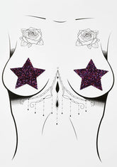 Sparkle Pony Purple Glitter Starry Nights Pasties