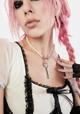 On High Alert Sword Necklace