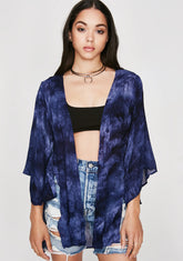 Stormy Skies Tie Dye Kimono