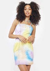 Multi Tie Dye Mini Dress