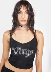 Virgo Vixen Rhinestone PJ Top