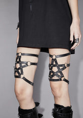 With A Passion Pentagram Garters