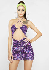 Miss Mastermind Cutout Mini Dress