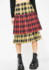 Sunday Skool Plaid Skirt