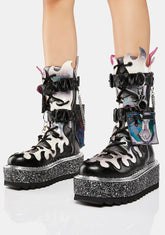 Super Hot Light Up Platform Boots