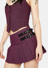 Feeling The Blues Mini Skirt