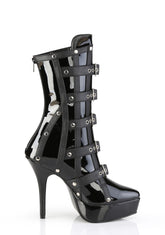 Indulge-1038 Platform Ankle Boots-Black