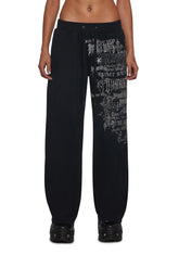 Ego Wide Leg Sweatpants With Graphics