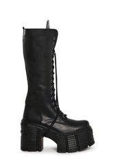 M-TM002-C2 Lace-Up Knee High Boots
