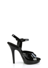 LIP-109 Platform Ankle Strap Sandals-Black