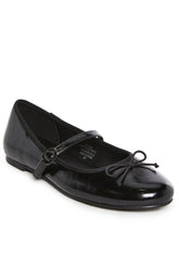 Woven Love Ballet Flats - Black