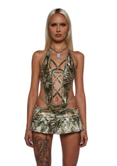 Camo Monokini And Skirt Set