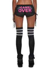 Ciska Brass Knuckle Mesh Micro Shorts