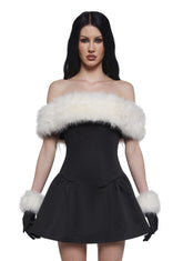 Moody And Bright Mini Dress And Gloves Set