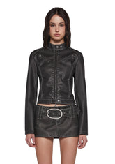 Norah Moto Jacket - Black