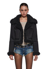 Shrouded Secrets Cropped Coat