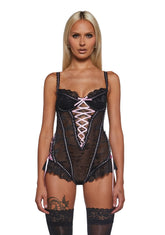 Love Flutters Lace Teddy