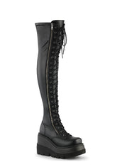 Shaker-374 Platform Thigh High Boots