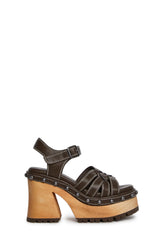 Crush Promises Platform Sandals - Brown
