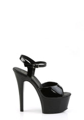 Aspire-609 Platform Ankle Strap Sandals-Black