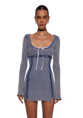 Pen Pals Thermal Mini Dress