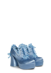 Bisou Baby Platform Heels - Blue