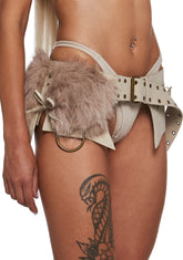 Mojave Dreams Utility Belt - Beige Fur