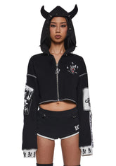 Boogie Woogie Wu Cropped Hoodie