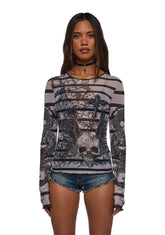 Jealous Type Mesh Top