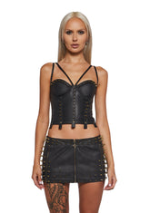 Signal Studded Corset Top