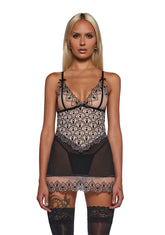 Playboy Bunny Kiss Babydoll 2-Piece Set