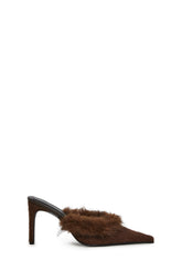 Viral Stardom Faux Fur Mules