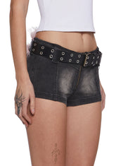 Vibing Sounds Faux Fur Belt - Pink