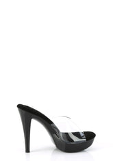 Cocktail-501 Platform Slides-Clear-Black