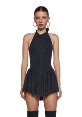 Your Socials Halter Dress