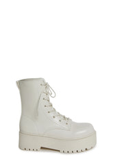 Renegade Combat Boots - White