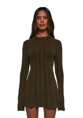 Cafe Reverie Mini Dress - Green