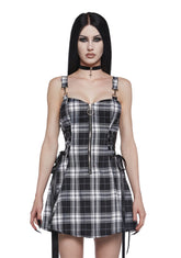 Ivory Charm School Dropout Plaid Dress