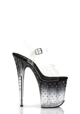 Stardust-808T Platform Ankle Strap Sandals-Smoke