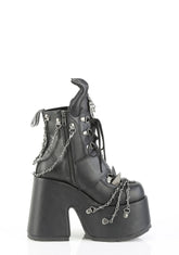 Camel-64 Platform Ankle Boots