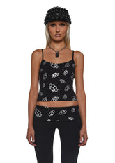 Ciska Brass Knuckle Crop Tank Top