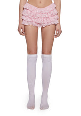 Soft Girl Ruffled Bloomers - Pink