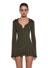 Class Dismissed Mini Dress - Green
