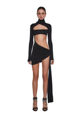 Dreamland Dancer Bodycon Dress - Black