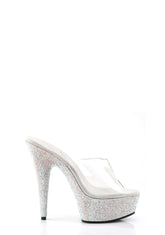 Bejeweled-601DM Platform Slides-Silver