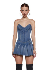 Sweetheart Wrangle Mini Dress