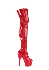 Adore-3000 Platform Thigh High Boots-Red