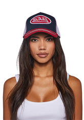 Red And Black Trucker Hat