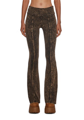 Synth Ideology Flared Pants - Brown
