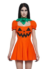 Happy Pumpkin Mini Dress